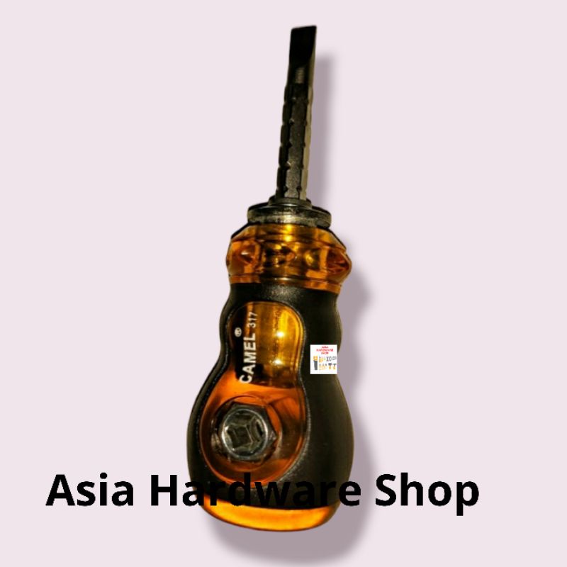 CAMEL Obeng Tarik Bolak Balik Plus Minus Cebol Pendek Kecil Mini Multisize