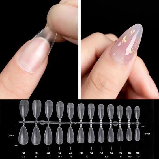 24pcs / Set Kuku Palsu extension UV Untuk Nail Art Murah Bagus