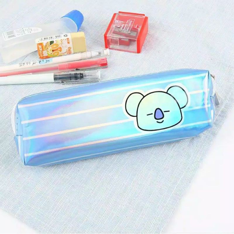 {SAP•HOME} KOTAK PENSIL MOTIF BTS BT21 KARAKTER MIKA LUCU UNIK / KOTAK PULPEN / TEMPAT ALAT TULIS-8