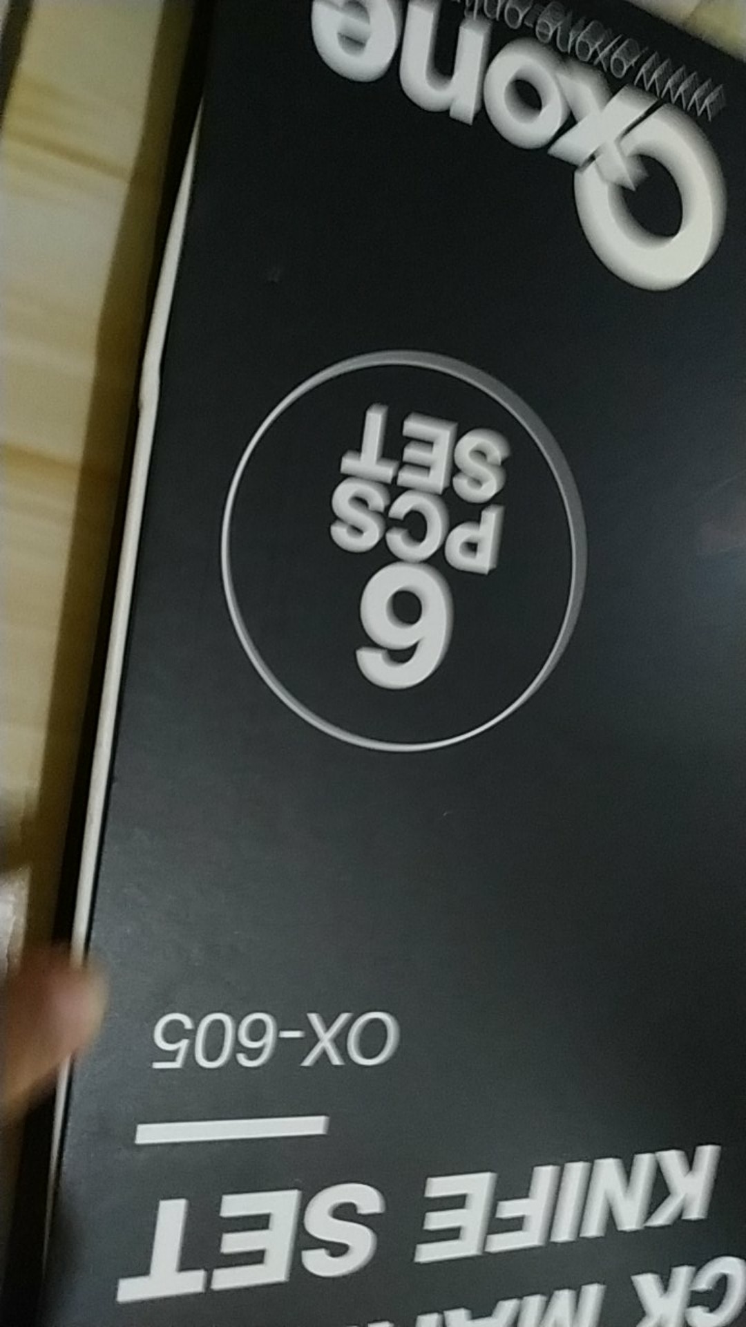 Oxone Black Marble Knife Set Ox-605 Pisau Set 100% Original