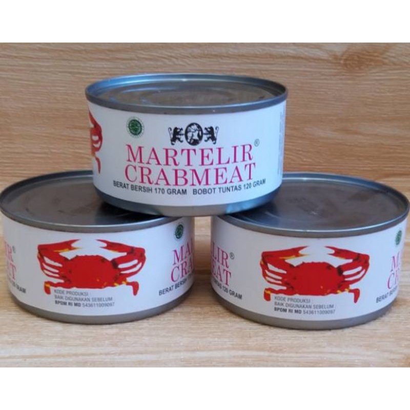 

Kepiting dalam Kaleng / Martelir Crabmeat 170gr neto