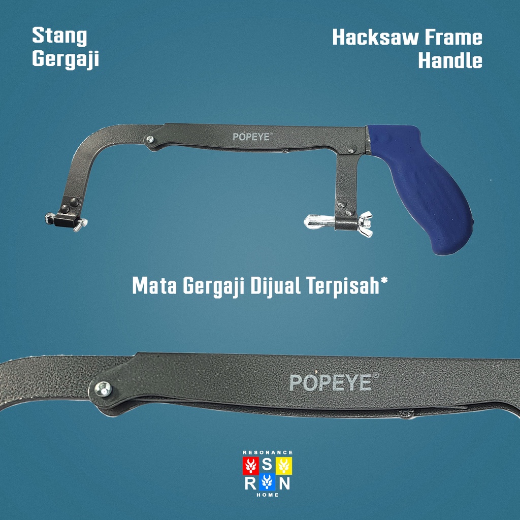 Stang Gergaji Besi l Gagang l Pegangan l Hacksaw Frame Resonance Home