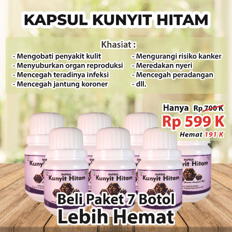 termurah kunyit hitam kapsul/ Obat herbal kunyit hitam/ Obat herbal kuat/Obat herbal peradangan/Obat