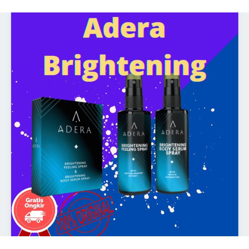 ADERA BRIGHTENING - ADERA BODY SERUM - ADERA KNIT TOP - ADERA BODY SPRAY - ADERA SERUM