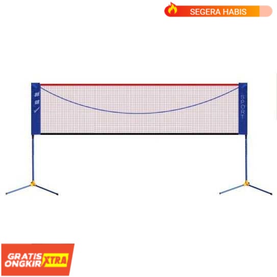 GS8 5.1 Meter Net Badminton Portable Folding RackPortable Bongkar pasang Elegan Siap Pakai