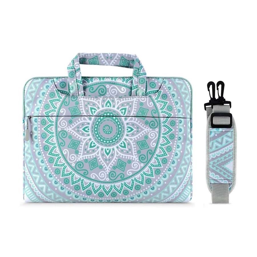 Tas Laptop Selempang Mosiso Shoulder Strap Mandala Size 15 16 inch