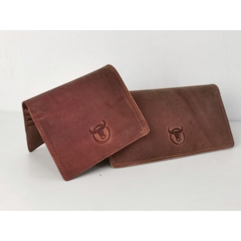 Dompet couple kulit asli crazy horse tebal