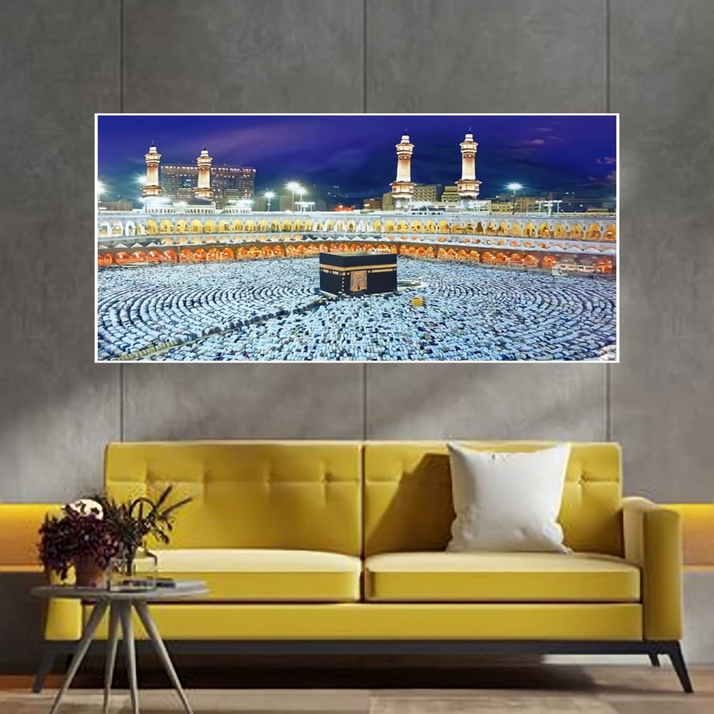 WALL DECOR POSTER GAMBAR KABAH MEKAH MADINAH UKURAN XTRA BESAR XTRA JUMBO BEST SELLER