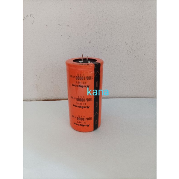 Elco 10000uf 100v Rubycon Orange