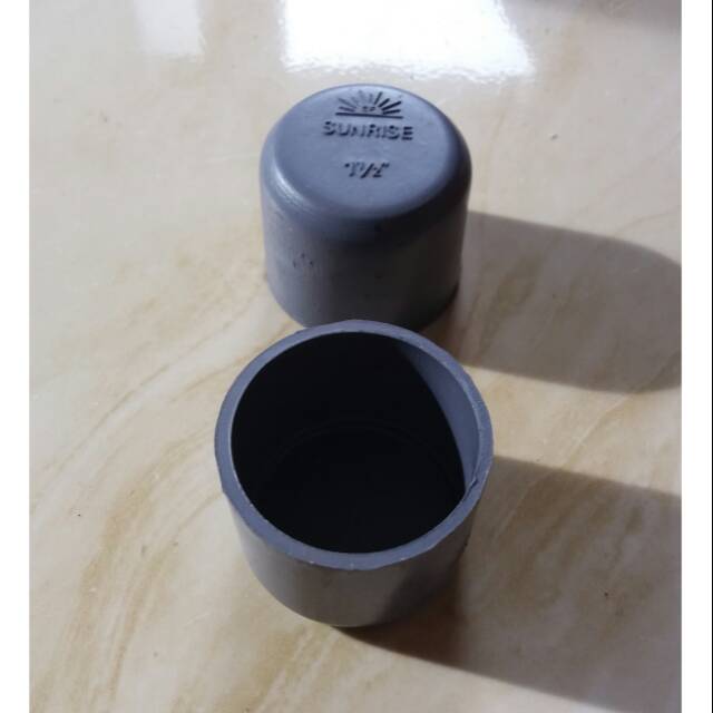 DOP Pipa 1 1/2" Inch SUNRISE GREST SOCKET Dop Polos Tutup Pipa Pvc Paralon 1 1/2 Inchi