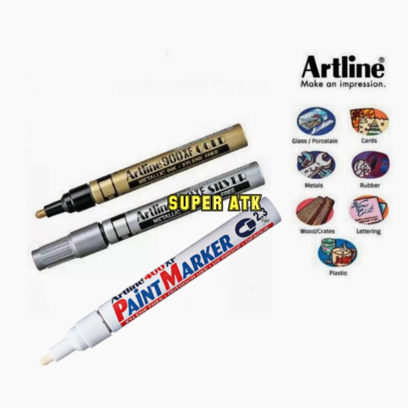 

SPIDOL PERMANEN EMAS / PERAK / PUTIH ARTLINE (TERSEDIA SEMUA UKURAN)