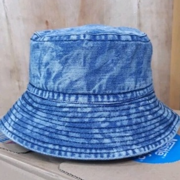 Topi Bucket Pria Wanita / Bucket Bahan Jeans Wash Premium Quality