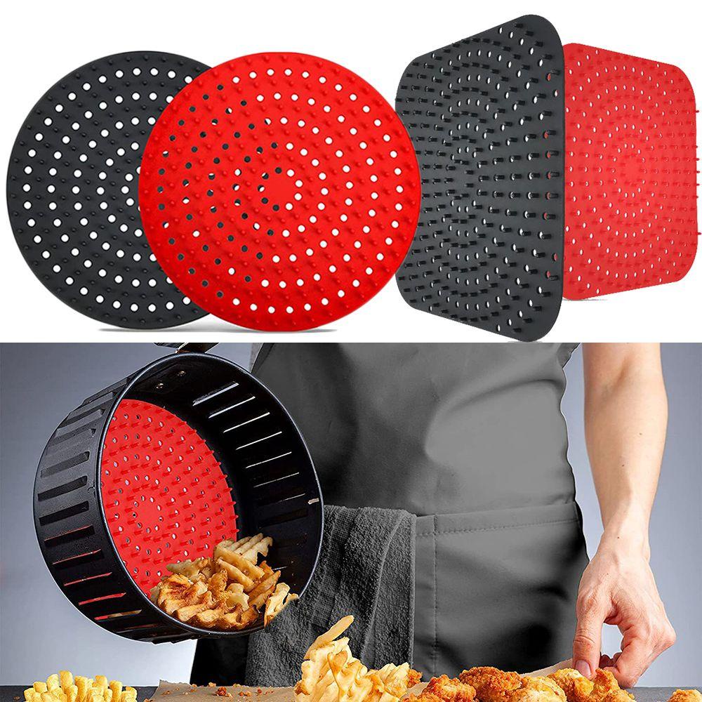 Pineapple Air Fryer Liner Oven Grill Pot Tray Non Stick Baking Basket Roti Fried Chicken Reusable