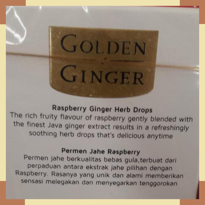 

Golden ginger | raspberry | 45 gram | sugar free