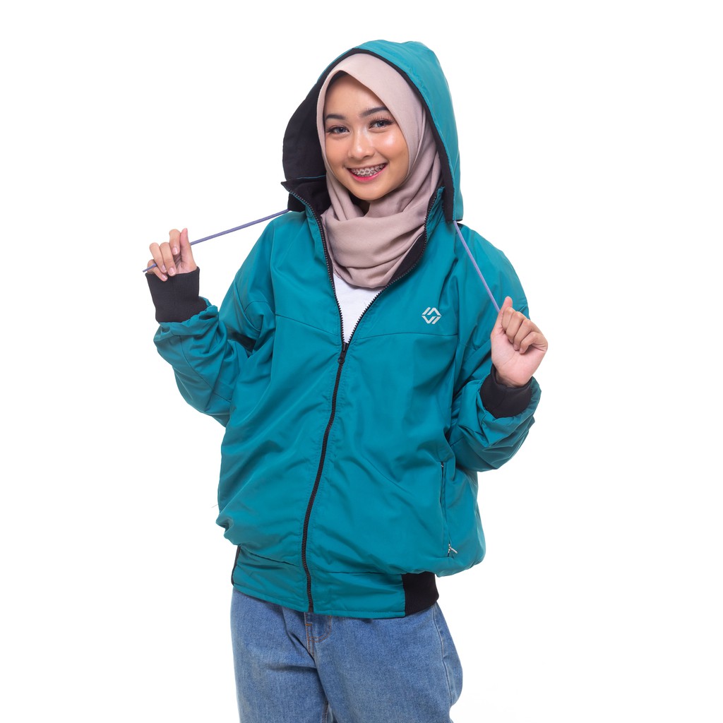 (BISA COD) JAKET WANITA BOLAK BALIK JAKET YUKI HODIE WANITA DISTRO TERBARU HEYLOOK