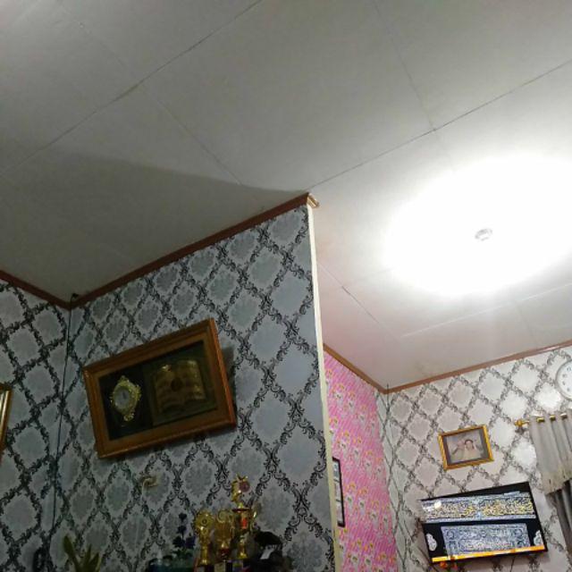 Home Wallpaper - Wallpaper Dinding Sticker Motif Batik Biru Ukuran 45cm X 10m