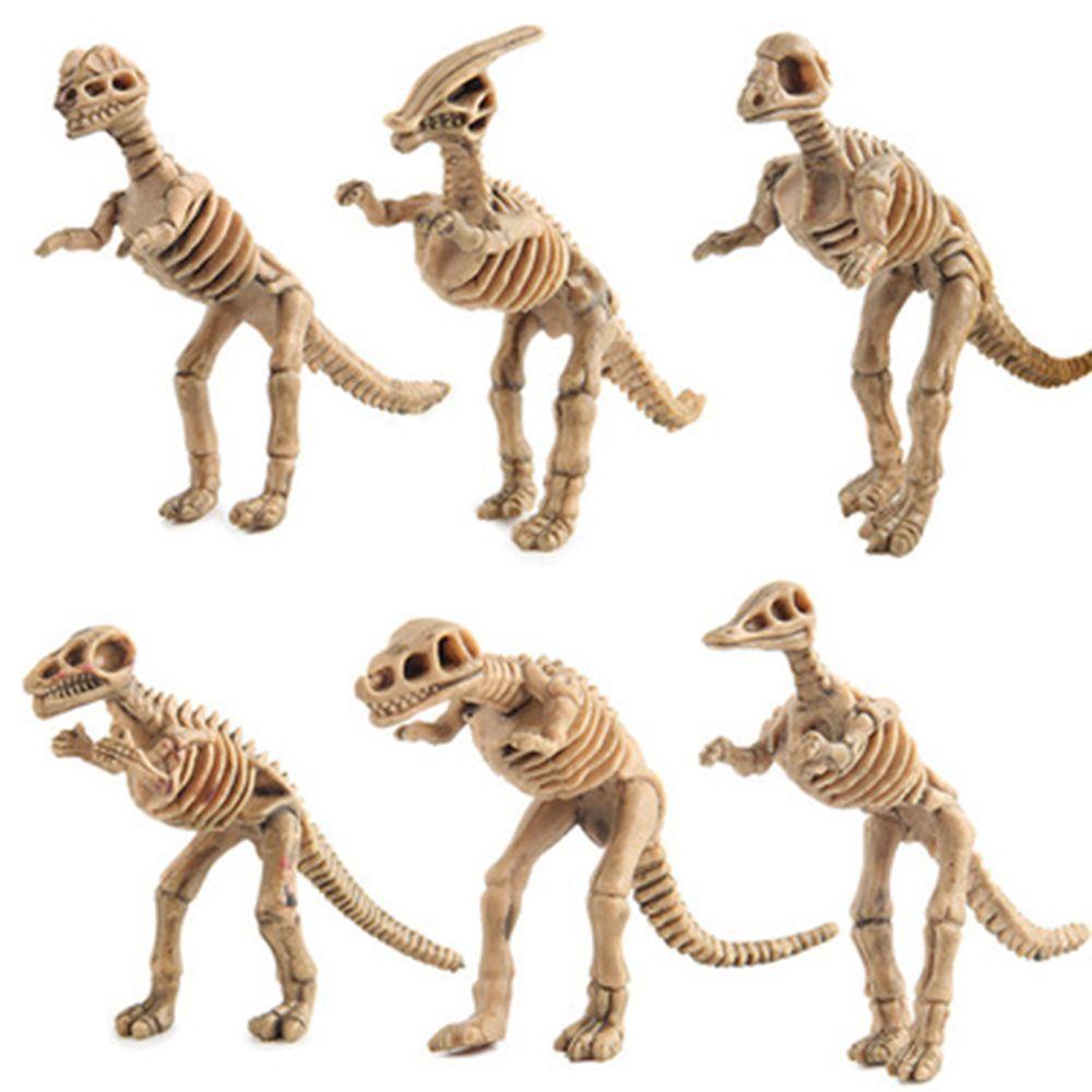 【 ELEGANT 】 Patung Set Model Dekorasi Rumah Aksi Kreatif Lucu Dinosaurus Skeleton