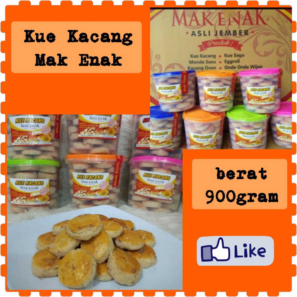 

Termurah!! Kue kacang Mak Enak 900gram