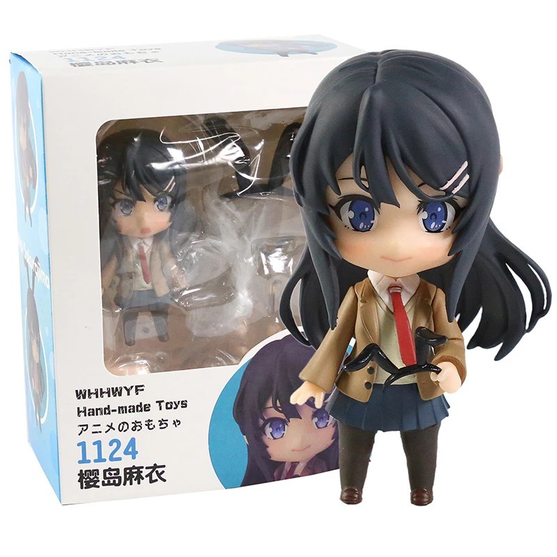 Nendoroid 1124 Mai Sakurajima Seishun Buta Yaro Bunny Girl Senpai Nendo Figure Pajangan