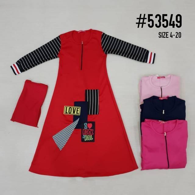 Gamis Krudung Anak-Anak Bahan Scuba