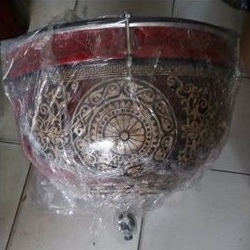 Bas Hadroh Super Bass Habib Syeh Alumunium diameter 40cm