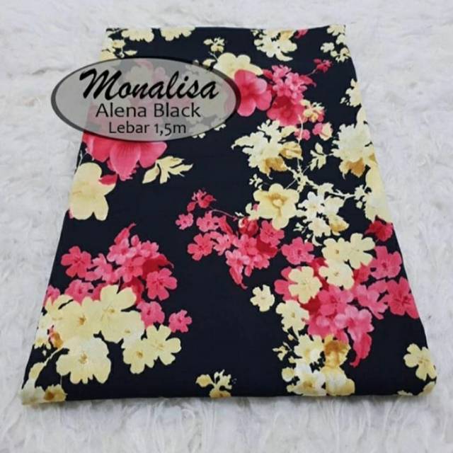 Kain Wolfis Monalisa Motif Alena Kain Monalisa Kain Meteran Harga Per 0 5 Meter Shopee Indonesia