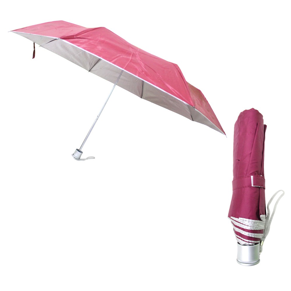 Payung Lipat 3 POLOS SAKURA CHERRY Style Korea Jepang Trendy Umbrella Unik - HHL-214