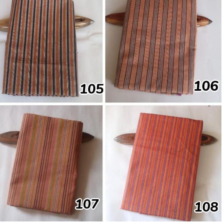 Kain Lurik Orange Pastel Tenun ATBM –Kna31au22ᴾ