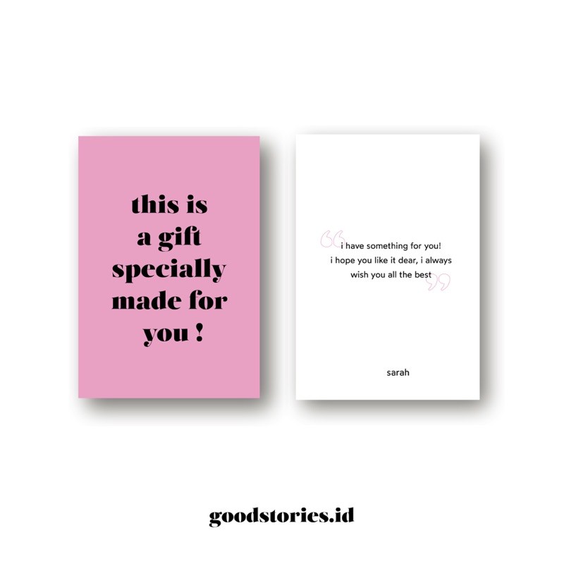 Greeting Card Gift Shopee Indonesia
