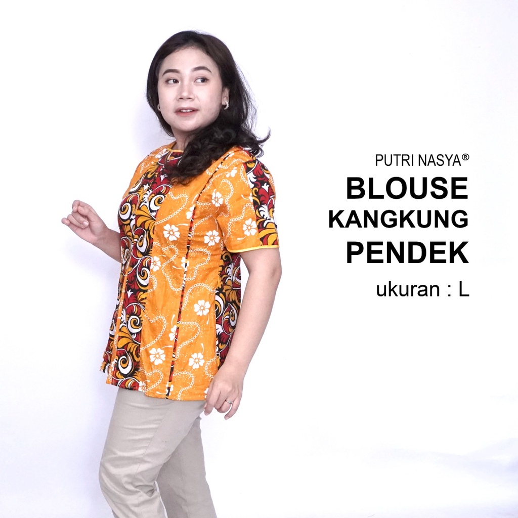 Blouse Big Size Wanita Atasan Batik Jumbo LD 140 S-M-L-XL-2L-3L-4L-5L-6L-7L Model Blus Jumbo Kerja Batik / Blus Batik Big Size Formal / Pakaian Kekinian Kantor Seragam Formal / Pakaian Batik Super Big Kerja Wanita Bahan Katun Terbaru Modern