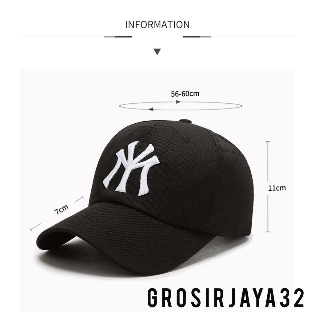 (GROSIRJAYA32) Topi Baseball New York NY YANGKES Unisex Bordir/Topi Unisex Baseball Newyork