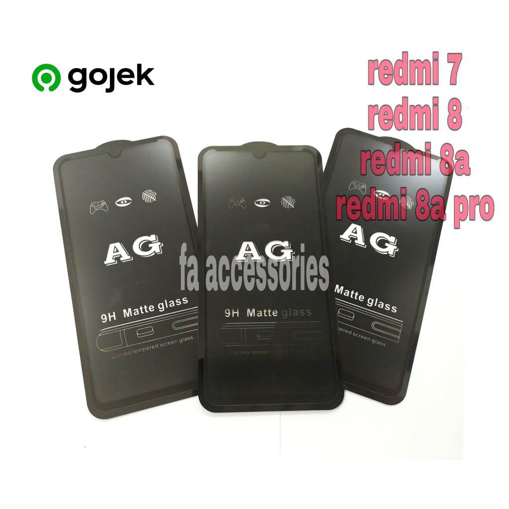 tempered matte glass xiaomi redmi 7 8 8a 8apro 9 9A 9C 9T T anti gores anti minyak PRO A