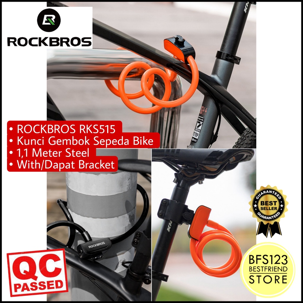 ROCKBROS RKS515 Kunci Gembok Sepeda Bike 1,1 Meter Steel With Bracket