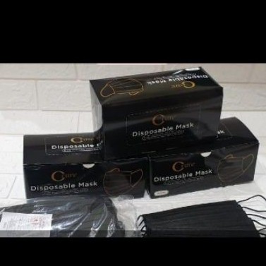 Murahhhh Masker medis hitam 3ply 50pcs