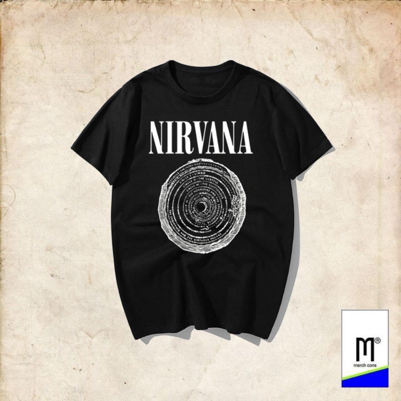 T-Shirt Band Nirvana Vestibule (Oversized) Kaos Band Nirvana / Kaos Musik Nirvana