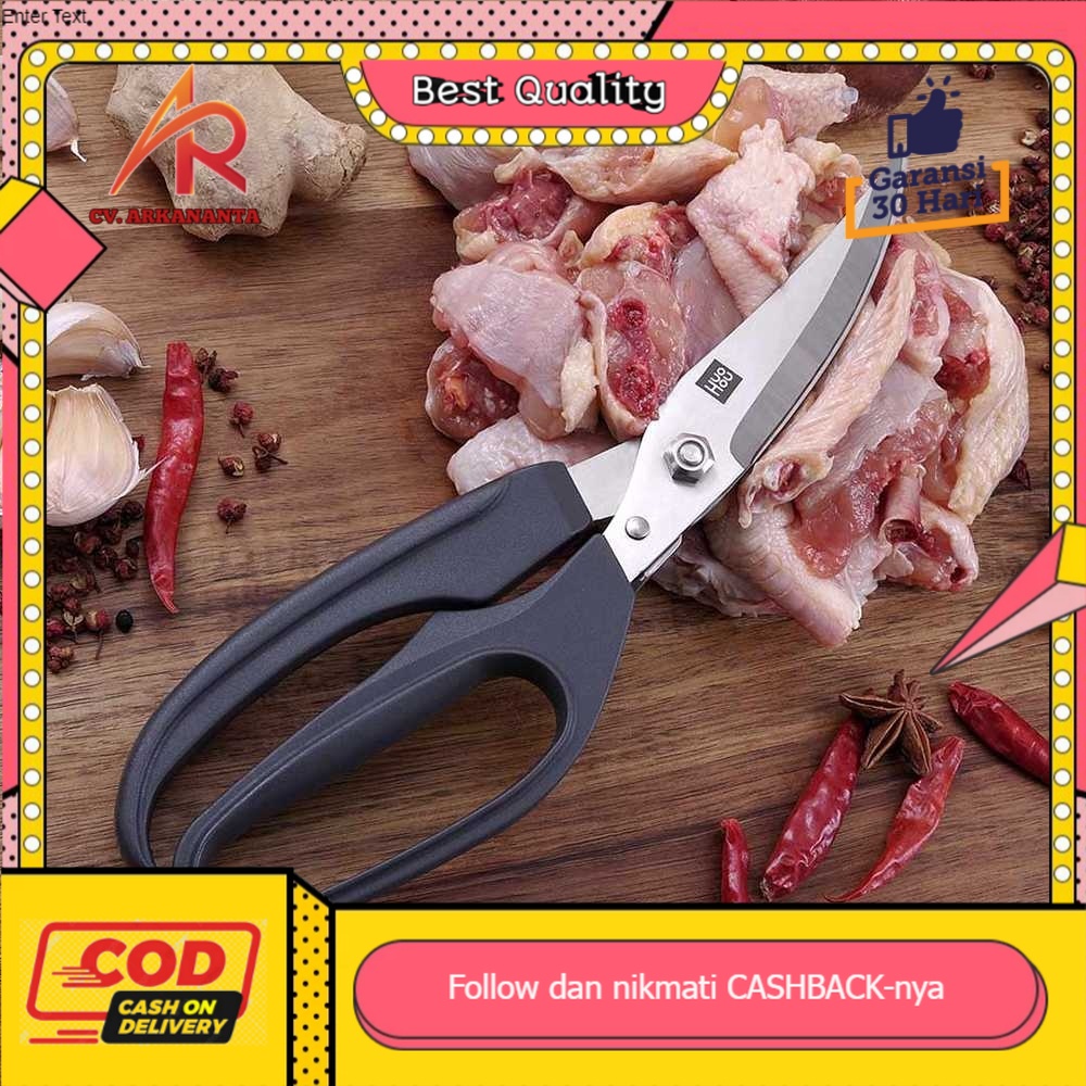 

Huohou Gunting Dapur Chicken Bone Scissors - HU0068 unik praktis