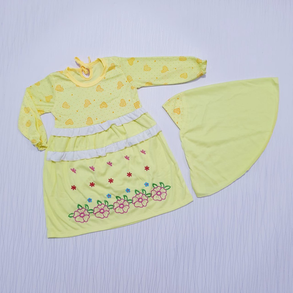 COD Bayar Ditempat Baju Baby Gamis Anak 3- 18 Bulan Baby Alicia