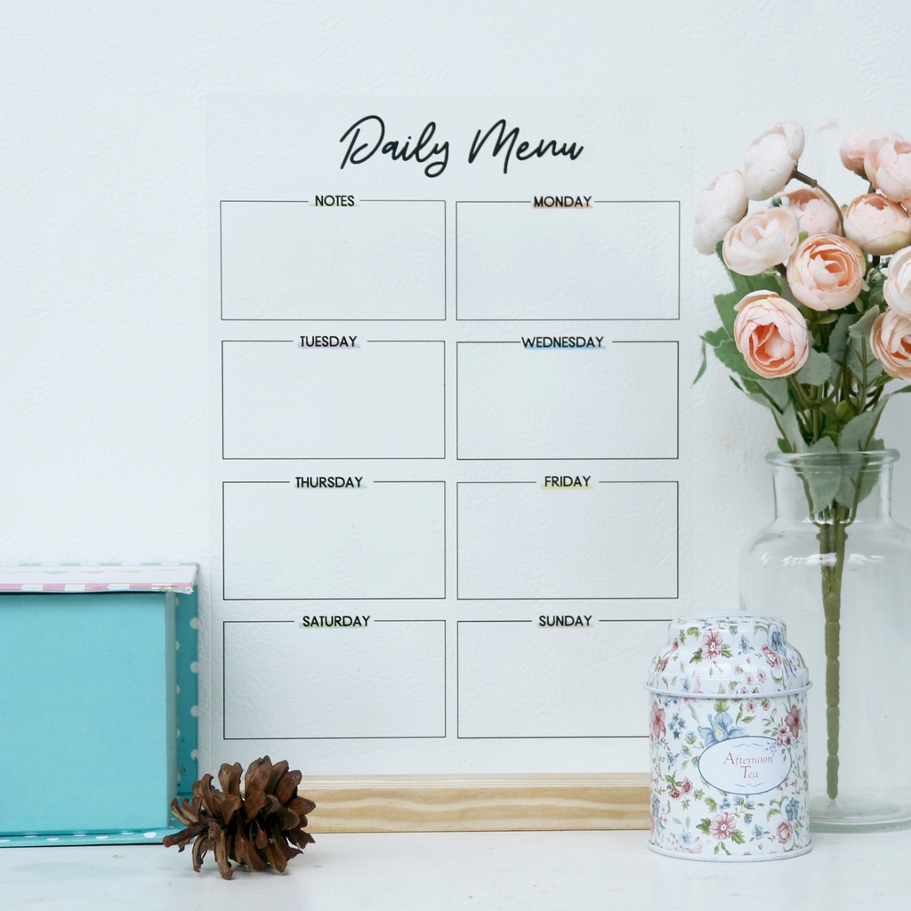 

Custom Acrylic for Daily Planner / Weekly Planner / Monthly Planner