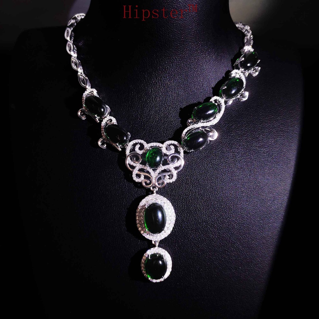 Natural Necklace Emerald Fashion Luxury