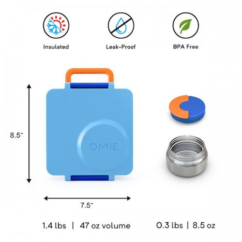 OmieBox Bento Box V2 - Blue Sky