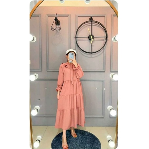 midi gamis/3 point/ original/ crinkle/air flow