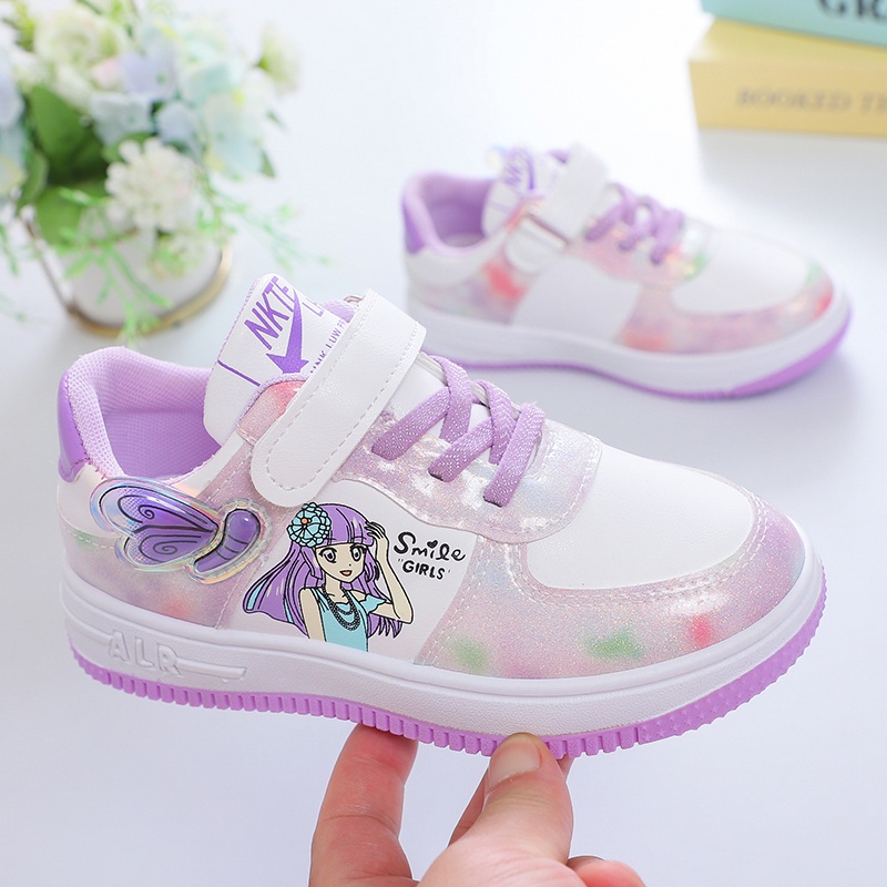 G021 Sepatu Kets Anak Perempuan, Fashion Kartun Korea, Sepatu Anak Perempuan