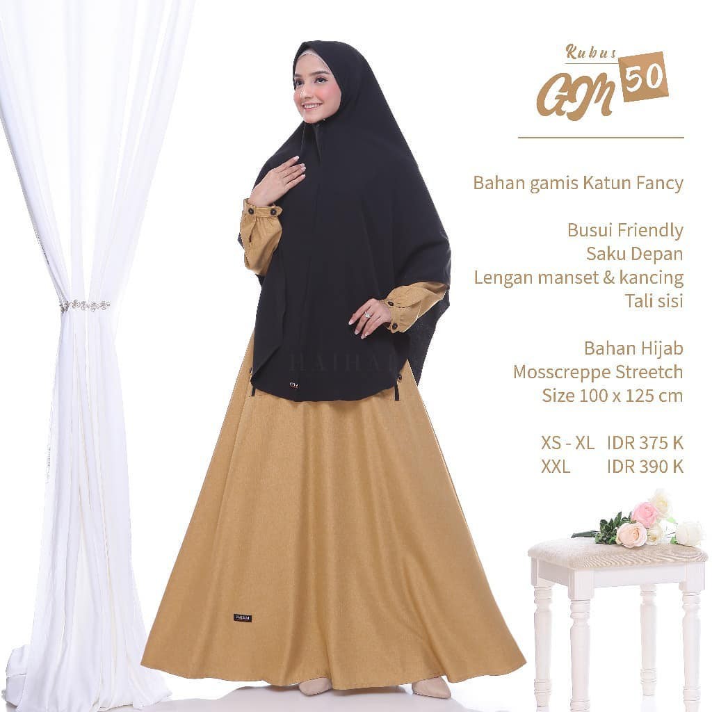 Baju Gamis Katun Fancy Syar'i PREMIUM