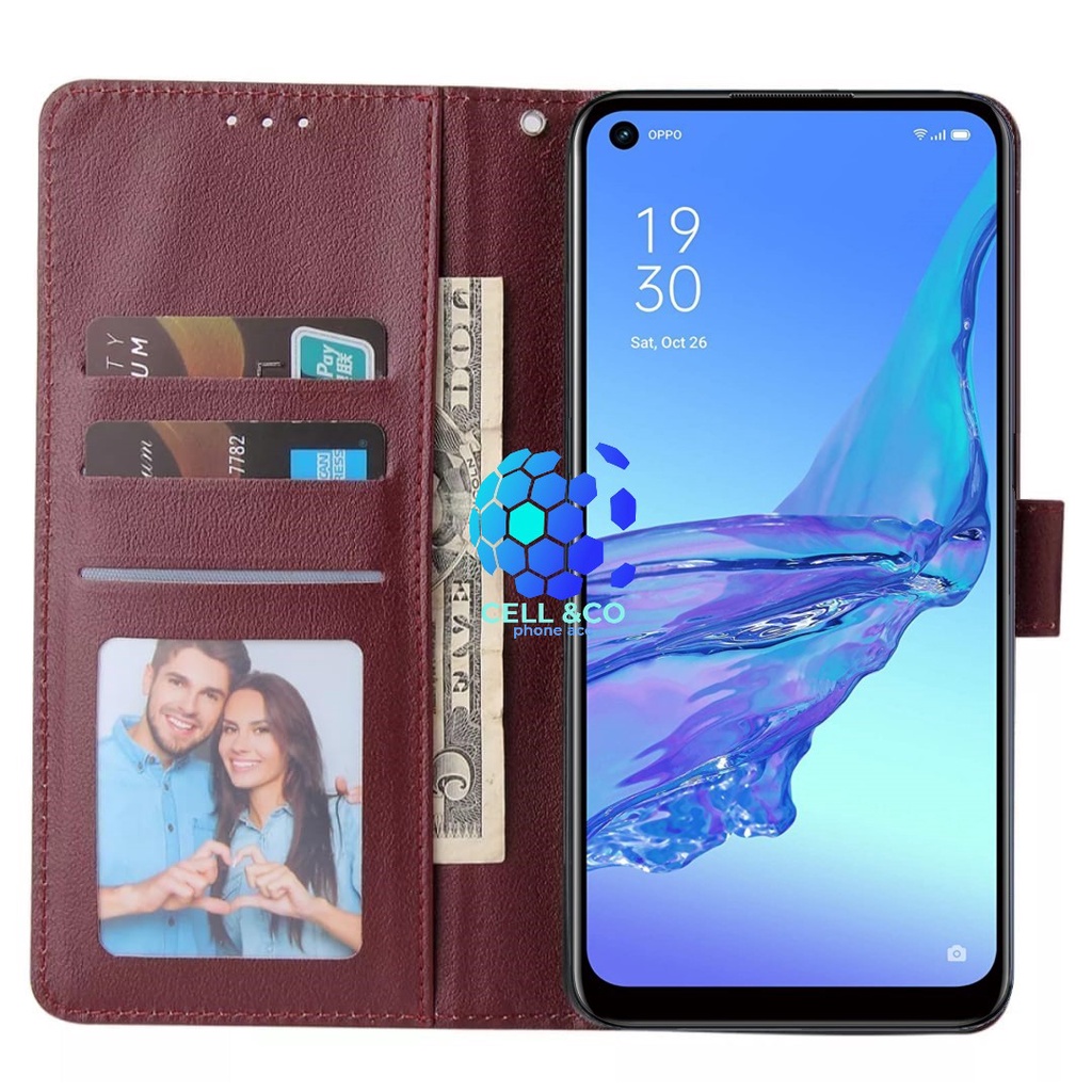 NEW REALME 8i CASE FLIP LEATHER WALLET PREMIUM FLIP CASE BUKA TUTUP KESING HP CASING FLIP CASE WALLET REALME 8i