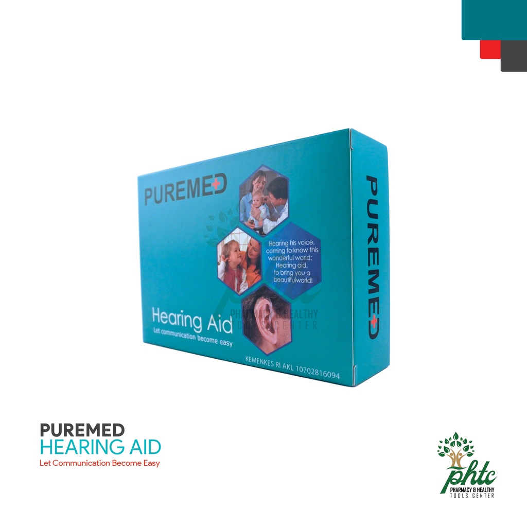 PUREMED Hearing Aid Cantel l Alat Bantu Dengar Tanpa Kabel l Hearing Aid Bantu Pendengaran Model Cantol