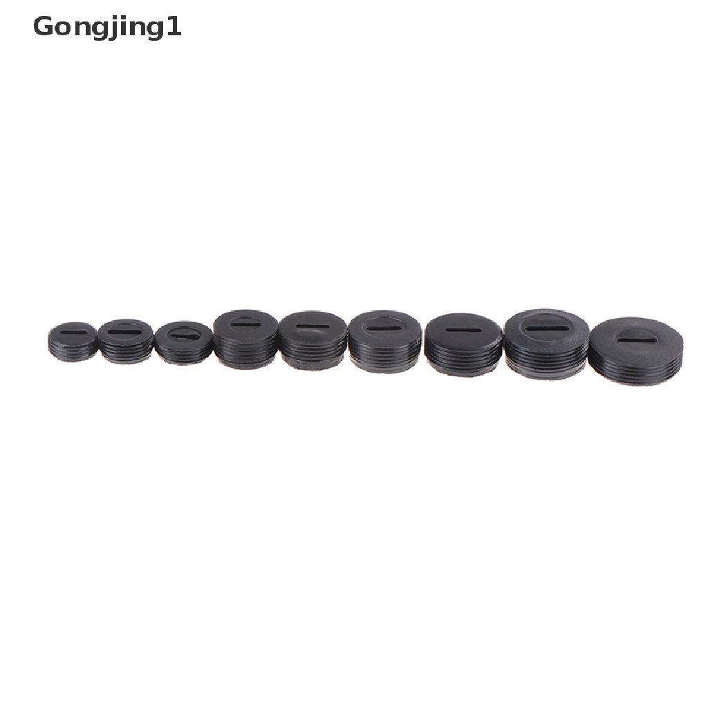 Gongjing1 10Pcs Cover Holder Brush Karbon Hitam 13 14 15 16 18 20 22mm