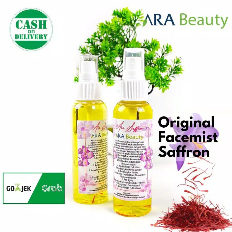Air Saffron Face Mist 100 Original Saffron Ara Beauty Indonesia