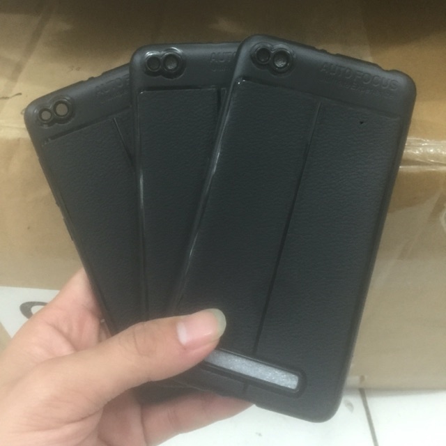 CASE AUTO FOCUS KULIT JERUK REDMI 4A hitam