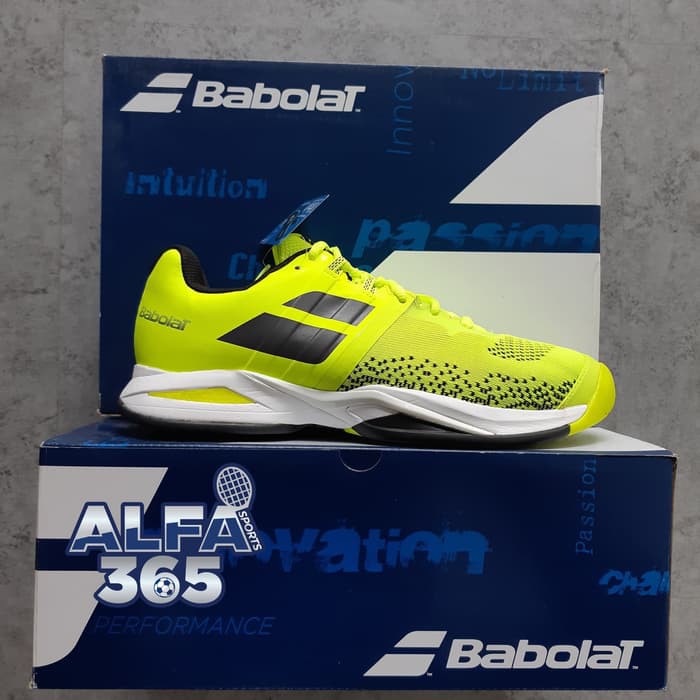 Sepatu Tenis Babolat Propulse Blast All Court Yellow