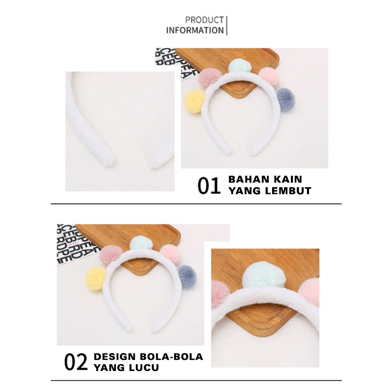 BANDO HEADBAND KOREA WANITA BANDANA AKSESORIS RAMBUT ANAK PEREMPUAN STYLE FASHION IMPORT AK49